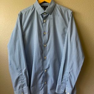 Banana republic dress shirt: blue pattern: size L